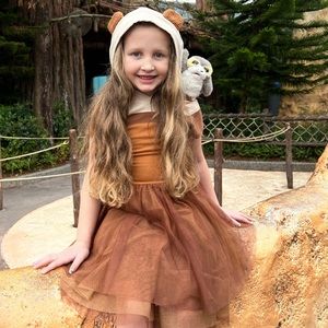 Taylor Joelle girls size 7 Star Wars Ewok/teddy bear dress